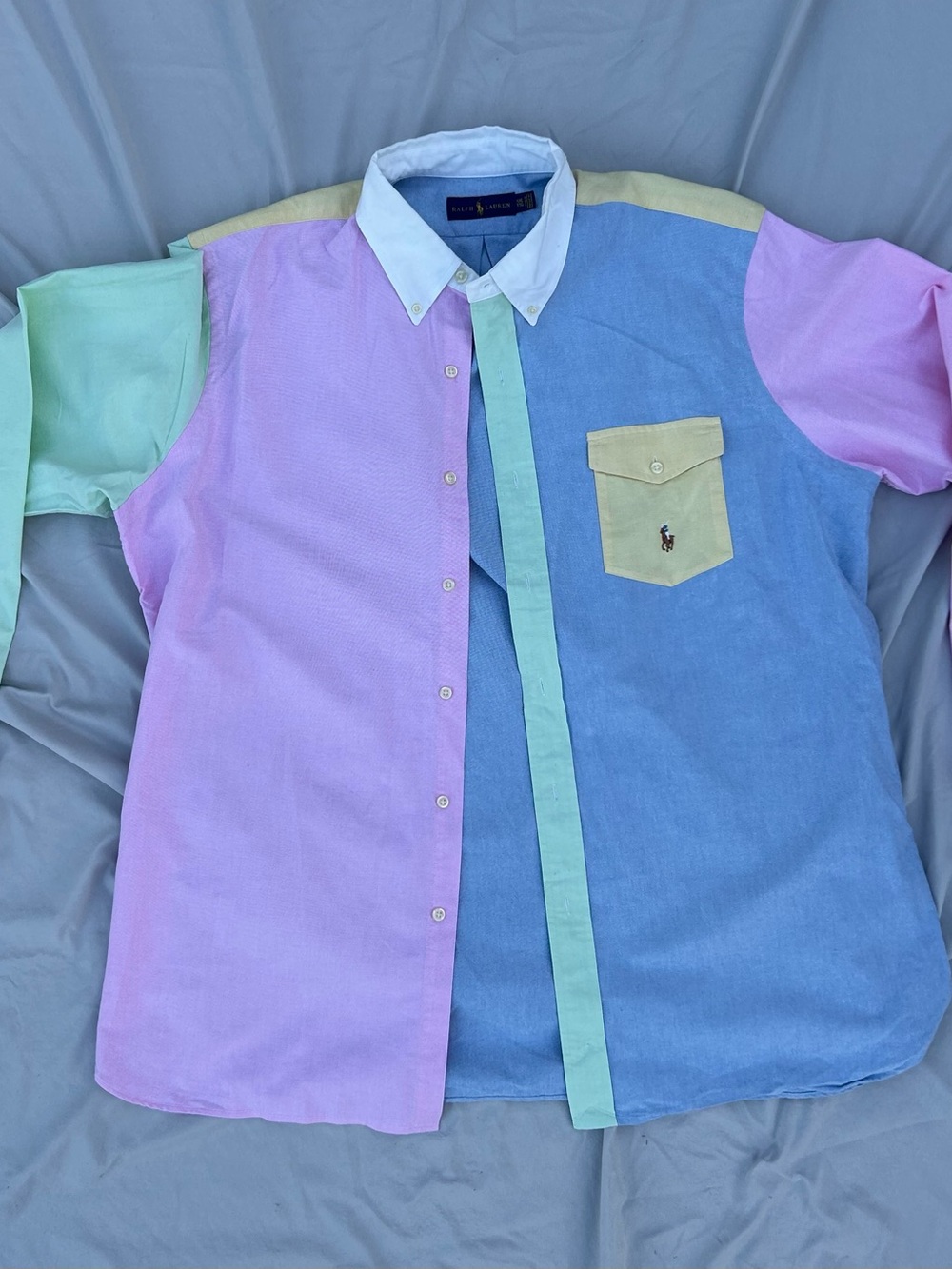 Ralph Lauren Pastel Colorblock Button-Down